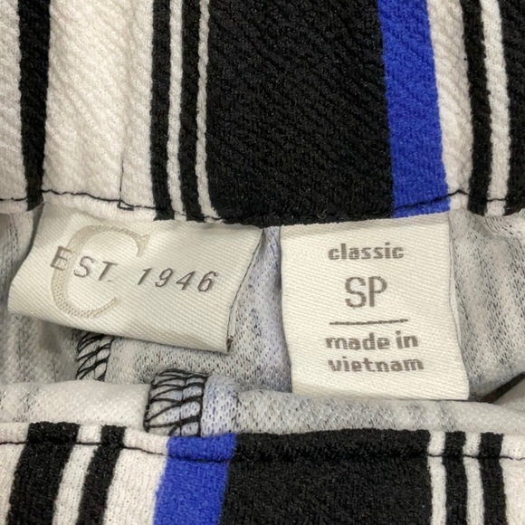 EST 1946 size S multi-color vertical stripes wide leg pants  with elastic waist - Picture 7 of 11